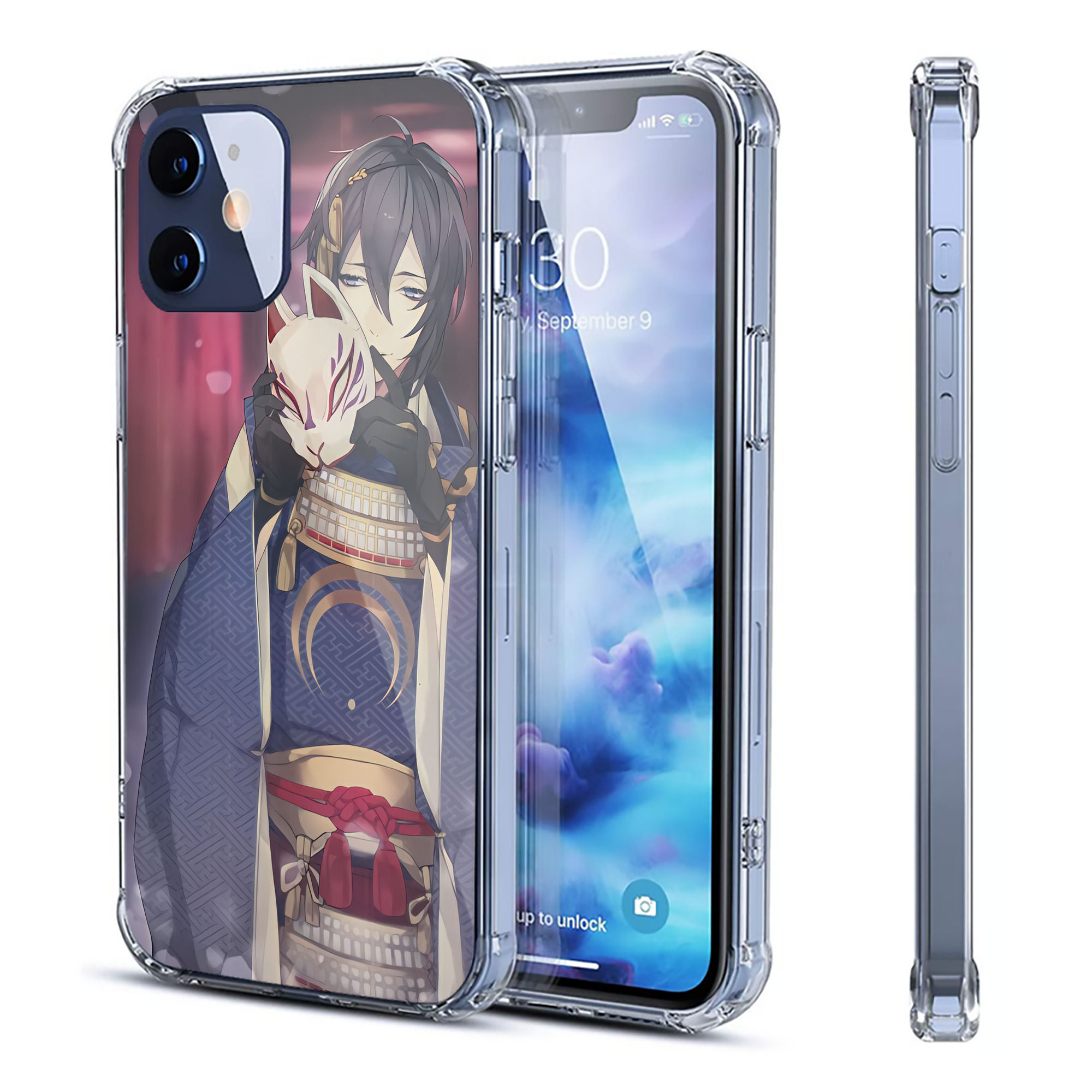 （画像用） 刀剣乱舞 Touken Ranbu 【iPhone 12シリーズ対応】透明スマホケース（クリアソフトケース）